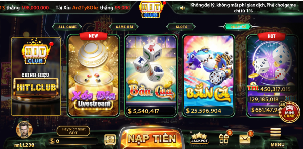Chơi Bầu cua Hit Club đổi thưởng, hốt ngay tiền tỷ về nhà